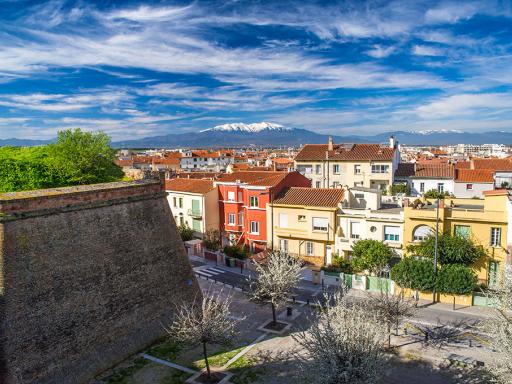 Perpignan, vue du Palais des Rois de Majorque